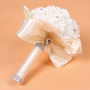 1pcs Ivory Novo dama de honra Decoração de casamento Flores