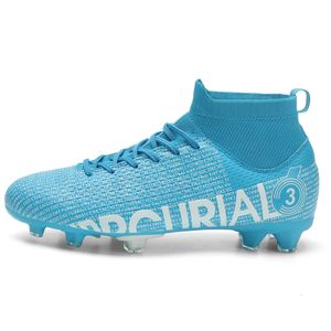 Dress Shoes Soccer Shoes For Men FGTF Quality Grass Training Cleats Kids Football Boots High Top Outdoor Sports Sneakers Women Non-Slip 230311