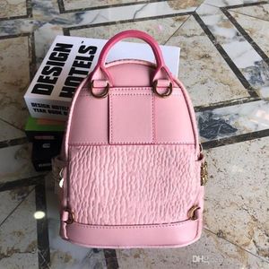 New Fashion Leather School Bag 20L Student Travel Beauty Good Quality Pink Designers Mens Backpack Mini Women Backpack Fubar888237M