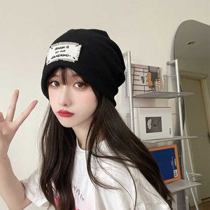 Fashion face mask neck gaiter Tiktok PDD Live Network Red Scarf Women's Thin Baotou Cold Hat ins Tidal Fried Street Sticker Pile