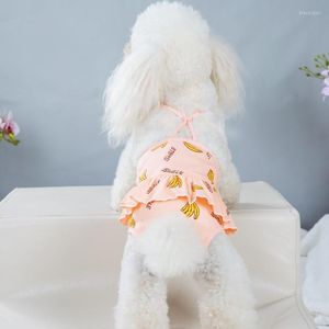 Dog Apparel Banana Printed Physiological Pants Comfortable Breathable Strap Pet Cotton Menstrual