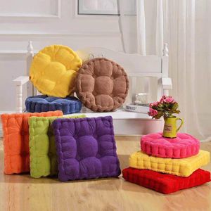 Cushion/Decorative Pillow Corduroy Tatami Mat Office Outdoor Chair Sofa Seat Cushion Home Decor Textile Floor Knee Pillow Buttock Cushion Sofa Square Pad 230311