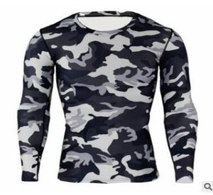New Camouflage Military T Shirt Bodybuilding Tights Fitness Men Quick Dry Camo Long Sleeve T Shirts Crossfit Compression Shirt8759906