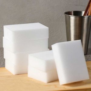 Esponjas de limpeza de limpeza de 100x70x30mm Magic Sponge A borracha de esponja de melamina branca esponja de limpeza para a cozinha Ferramentas de limpeza de banheiro de escritório R230309
