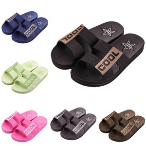 Slippers Indoor outdoor brown soft sky blue pink red women men shoes Beach Coast bathroom antiskid sandal size 36-45