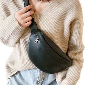 Evening Bags Casual Waist Women Chest Shoulder Female PU Leather Belt Bolso Fanny Pack 230310