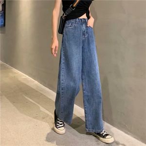 Damenjeans von Feynzo, Damenhose, Damenjeans, hohe Taille, Jeanshose, weites Bein, Jeanskleidung, blaue Jeans, Vintage-Qualität, modische gerade Hose 230311