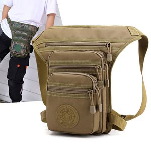 Marsupi Uomo Hip Coscia Marsupio Militare Camouflage Motociclista Multi-tasche Borse a tracolla Uomini di alta qualità Nylon Vita Leg Bag 230311