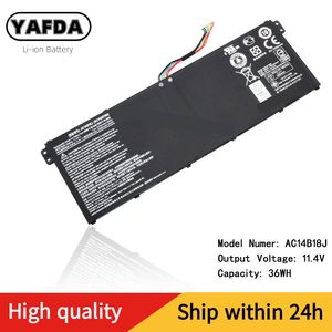 Таблетовые аккумуляторы PC AC14B18J AC14B13J Батарея для ноутбука для ACER ASPIRE E3-112 E3-111 E3-112M ES1-531 MS2394 B115-MP EX2519 N15W4