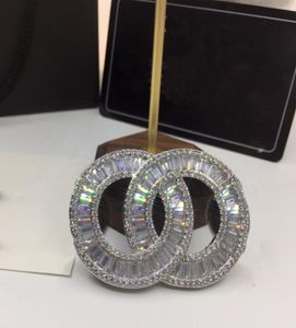 CH CRYSTAL BROCH DIAMOND STANC på det bakre varumärket smycken lyx avancerade broscher för designer högkvalitativa stift utsökta GI4694056