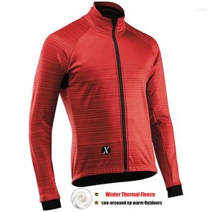 Racingjackor 2023 poo långärmad vinter termisk fleece cykeltröja super varm mtb cykelkläder maillot ropa ciclismo cykelkläder