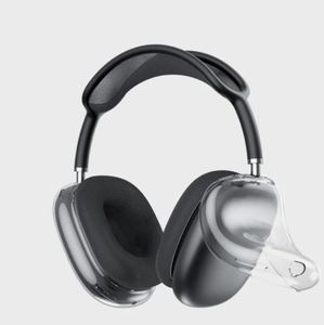Airpods için Max Kafa Bandı Kulaklık yanlısı Kulaklık Aksesuarları Şeffaf TPU Katı Silikon Su Geçirmez Koruyucu kılıf AirPod Max Kulaklık Kulaklık kapağı