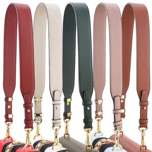 Bag Parts Accessories Quality Leather Shoulder Bag Strap Fashion Accessories Diy Cross Body Adjustable Belt Bag Solid Bag Strap Replacement Obag 230311