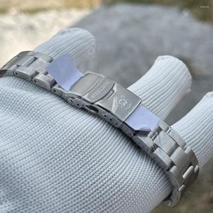 Watch Bands Steeldive SD1952Tステンレス鋼ストラップブレスレット20mmメンソリッドメタルブラシ付きバンド