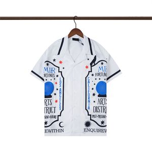 Mens Casual Shirts Short Sleeve Shirt Beach Style Stitching Colorful Classic Business T-Shirt Button Lapel Slim Fit Quality Shirts Summer Vacation Plus Size #04