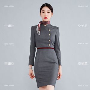 Air Stewardess 유니폼 전문 복장 영업 부서 프론트 데스크 직업 의류 엔터프라이즈 고객 서비스 전체