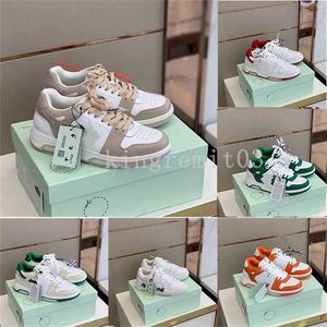 Designer Casual Shoes Off Men Women White Basketball Sneakers Fashion Low-Top Arrow Leather Trainer Out Office Sneaker Lace-up Stitching Sneakers 35-45 U63T