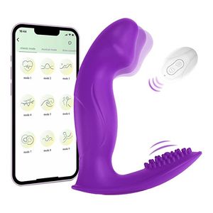 Ogg indossabile clitoride vibratore vibratori di mutande con controllo remoto per lo stimolatore del clitoride s spot, 10 modalità di vibrazione giocattoli sessuali adulti per donne coppie piacere