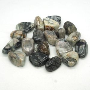 Dekoracyjne figurki Zbadane Picasso Jasper Stone Natural Polished Stone Supplies do Wicca Reiki Crystal Healing 200G