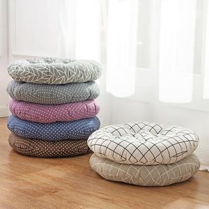 Cushion/Decorative Pillow Simple Thicken Chair Cushions Round Car Seat Pad Tatami Floor Pad Mats almofada decorativa Coussin Decorative Pillows For Home 230311