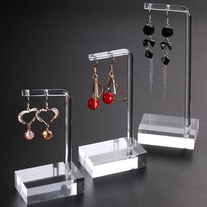 Jewelry Boxes Clear Acrylic Hanging Earring Display Stand Jewelry Showing Case Earring Organizer Earring Holder Jewellery Stands 230310