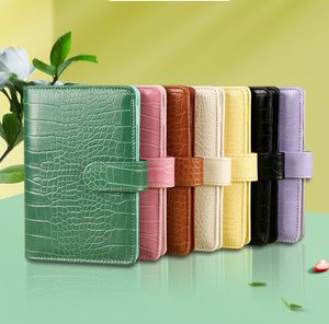 فريدة من نوعها التمساح Pu Notepad Binder Mobilets لطيف ، كمبيوتر محمول من الجلد القابل للتفكيك A6 ، Binder Leaf Prester Bander Binder (الورق الداخلي ، وأكياس السوستة غير مدرجة)