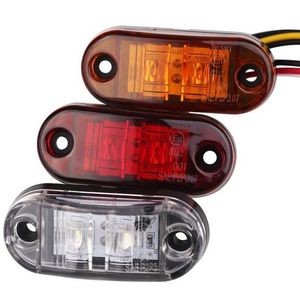 LED-Seitenmarkierungs-Blinker für Anhänger, LKW, Piranha, Wohnwagen, seitliche Begrenzungsleuchte, bernsteinfarben, rot, weiß