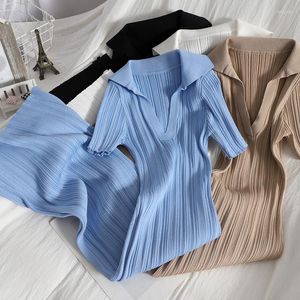 Casual Dresses Ribbed Summer Holiday Women V Neck High Street Ins Y2k Elegant Sexy A Line Ladies Birthday Party Club Vestidos Chic Dress