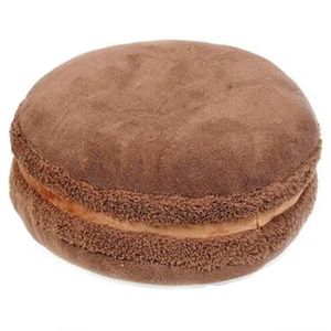 Kudde/dekorativ kudde CFEN A's Macaron Shape Plush Cushion Round Cake Pillow Sofa Decoration Home Decor Wedding Cushion Christmas Birthday Present 230311