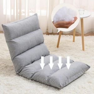 Kissen/Dekokissen Bodenstuhl Klappbarer verstellbarer Lazy Sofa Stuhl Boden Gaming Sofa Stuhl Gepolsterte Liege Weiche Liege mit Rückenstütze 230311