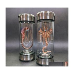 Oggetti decorativi Figurine Alien Jar Xenomorph Specimen Faceher Embryo Glass Movie Prop Replica 230224 Drop Delivery Home Garden Dh9Gk