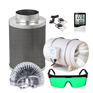 Led Grow Lights 4/5/6/8 Inch Centrifugal Fans Activated Carbon Air Filter Set Grow Tent Full Kit Indoor Hydroponics For Plants Growbox Vegetable Flower