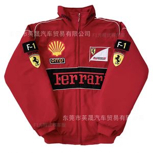 2023 Giacche da uomo F1 F1 Racing Suit's Abito esplosivo a cartola arcade per moto per ciclismo Leisure American Hip-Hop Style Hip-Hop Ricordi Autumn and Winter ricamato e inverno ricamato