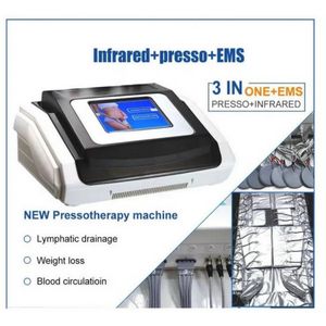 3 I 1 Far Infrared Pressoterapi EMS Electric Muscle Stimulation BAUS Air Pressure Pressoterapi Lymf Drainage Body Slimming Machine370