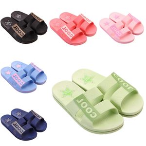 Slippers Indoor outdoor soft deep dark green breathe black women men shoes Beach Coast bathroom antiskid sandal size 36-45