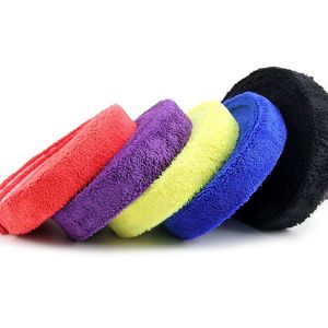 Sweatband 1 Reel 10M Towel Glue Grip Badminton Tennis Racket Overgrips Non-Slip Sweat Band Grip Tape 230311