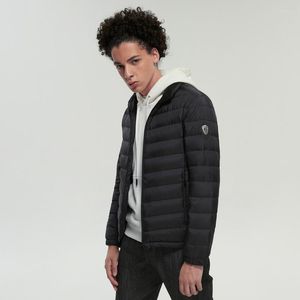 Men's Down 2023 Light Jacket Men Old And Middle-aged Stand Collar Autumn Winter Ultra-thin Short Official Flagship Store
