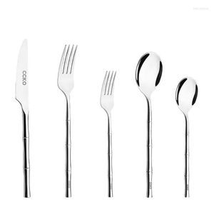 Zestawy zastawy stołowej Silver Prosta podróż Portable Unbreakable Nordic Murk Vajilla Kitchen Gadget Straal