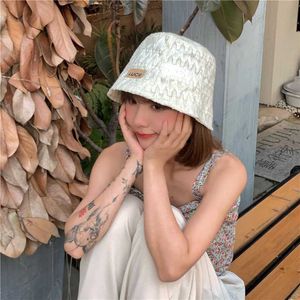 HBP Spring Wide 2023 Brim Hats и летние буквы Bucket Hat Women Blk. Универсальная японская окружность большой головы Le Hethable Fisherman Cap P230311