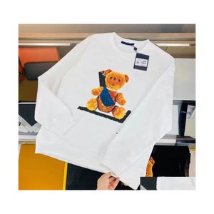 Hoodies Sweatshirts مصمم فاخرة الأطفال في الشوارع بويز فتيات للجنسين أزياء الأبجدية طباعة طباعة بلوفر أطفال الأطفال عارضة C DHVWJ