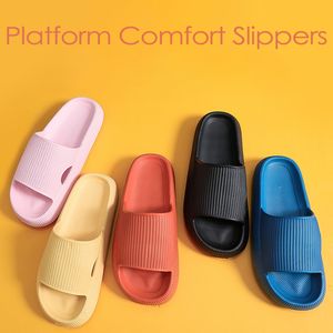 Designer Slippers Platform Beach Women Summer Thick Eva Cloud Soft Sole Slide Sandals Leisure Men Ladies Indoor Bathroom Anti-slip Shoes 230311 851