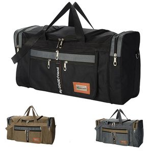 Stuff Sacks Canvas Men Travel Bag Large Capacity Travel Handbags Portable Outdoor Carry Luggage Bags Women Weekend Duffle Bags 230311
