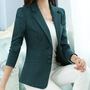 Kvinnors kostymer Blazers den högkvalitativa hösten Spring Women's Blazer Elegant Fashion Lady Blazers Coat Suits Female Big S-5XL Code Jacket Suit T956 230311