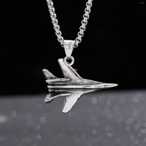 Pendant Necklaces HaoYi Vintage Stainless Steel Fighter Necklace Men's Gold Silver Color Fashion Personality Jewelry Gift