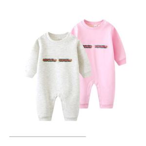 Pagliaccetti Baby Brand Autunno Inverno Neonato Cotone Addensare Calde Tute Infantili Lettere Stampate Onesies Bambino Bambini Pagliaccetto Drop Deliv Dhdq9