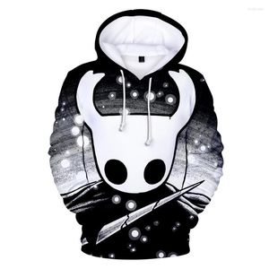 Bluzy męskie Rholycrown 3d Hollow Knight Men Bluzy drukuj gry akcji jesień chłopcy miłe pulovery xxs -4xl