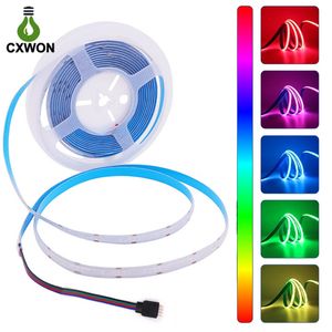 DC12V 24V RGB COB LED şerit ışıkları 810leds/m 840leds/m Oda Yatak Odası Partisi için Esnek Fob LED Işık Diy dekorasyon