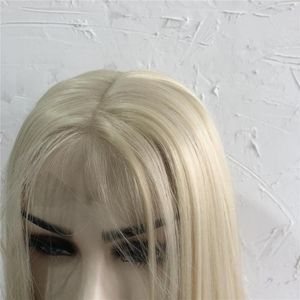 Lacblonde transparente 13x6 Lace Frontal Human Hair Wigs Long densidade espessa Remy Remy Brasileira Fronteiro Para Mulheres