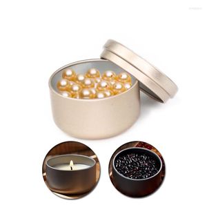 Butelki do przechowywania 1PC Aluminium Candle Tin 50 ml Multicolors Podróżowanie Puszki okrągłe metalowe pojemniki Słoiki