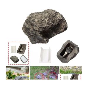 Scatole portaoggetti Bidoni Chiave da giardino di ricambio per esterni Rock Den E In Stone Security Safe Ing Contenitori Mini Locker 220830 Drop Delivery Home Dhdct